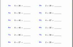 Printable Multiplication 2X2 PrintableMultiplication