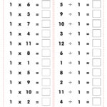 Printable Multiplication And Division Worksheets