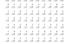 Printable Multiplication Facts Practice PrintableMultiplication