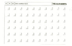 Printable Multiplication Mad Minute Printable Multiplication Flash Cards
