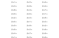 Printable Multiplication Mad Minute PrintableMultiplication