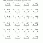 Printable Multiplication Sheet 5th Grade