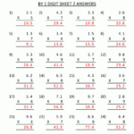 Printable Multiplication Sheet 5Th Grade Free Printable Multiplying