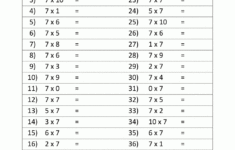 Printable Multiplication Speed Drills PrintableMultiplication