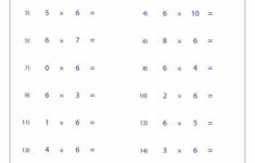 Printable Multiplication Worksheets 0 2 Multiplication Facts