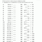 Printable Multiplication Worksheets 0 5 Printable Multiplication