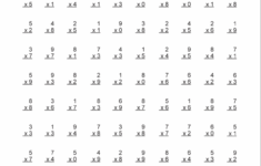 Printable Multiplication Worksheets 100 Problems Math S Free