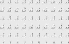 Printable Multiplication Worksheets For Practice Grade 4 6