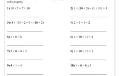 Properties Of Multiplication Worksheet