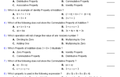 Properties Worksheets Properties Of Mathematics Worksheets