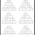 Pyramid Math Worksheet School