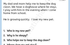 Reading Comprehension Worksheets For 2nd Grade Your Home Teache