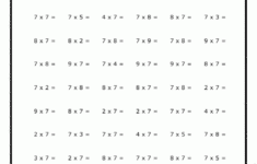 Search Results For Free Multiplication Worksheets For 7s Calendar 2015