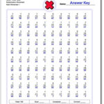 Seven Times Table Multiplication Worksheet Multiplication Worksheet