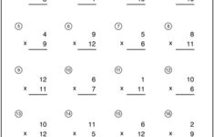 Simple Multiplication Worksheets Printable PDF