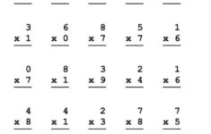 Single Digit Multiplication Worksheet Multiplication Worksheets