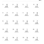 Single Digit Multiplication Worksheet Set 3 Childrens Educational