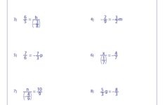Solve One Step Equation Multiplication And Division One Step