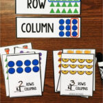 Students Practice Identifying Rows And Columns While Working On Arrays