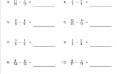 Subtracting Like Fractions Worksheets Fractions Worksheets Math