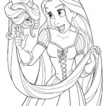 Tangled Coloring Pages Printable Activity Shelter