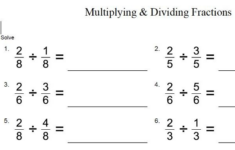 TES Multiplying And Dividing Fractions GCSE Maths Worksheet