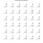 The Multiplying 1 To 10 By 4 36 Questions Per Page A Math