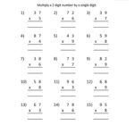 Third Grade Math Worksheets Multiplication 2 Digits By 1 Digit 6 Gif