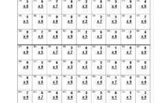 Times Table Practice Sheets Activity Shelter