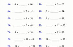 Times Table Worksheets 1 12 Activity Shelter