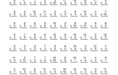 Times Table Worksheets 1 12 Drill Multiplication Worksheets Math