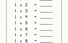 Times Tables 1s Worksheets 99Worksheets