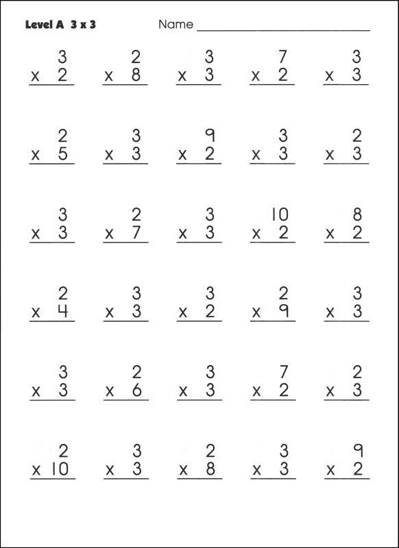 Multiplication Practice Sheets 1-5