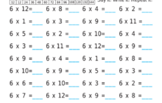 Top 26 Multiplying By 6 Worksheet Templates Free To Download In PDF Format
