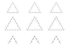 Triangle Tracing Worksheet AlphabetWorksheetsFree
