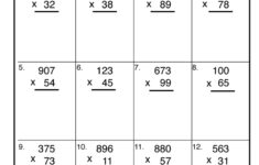 Two And Three Digit Multiplication Practice Worksheet Have Fun Teaching