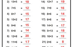 Two digit Addition With Or Without Regrouping Answer Math