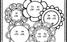Two Digit Addition Worksheets No Regrouping Addition Coloring