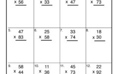 Two Digit Multiplication Worksheet Have Fun Teaching