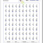 Two Minute Multiplication Drills Each Of These 80 Or 100 Problem