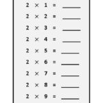 Two Times Table Worksheets To Print Activity Shelter