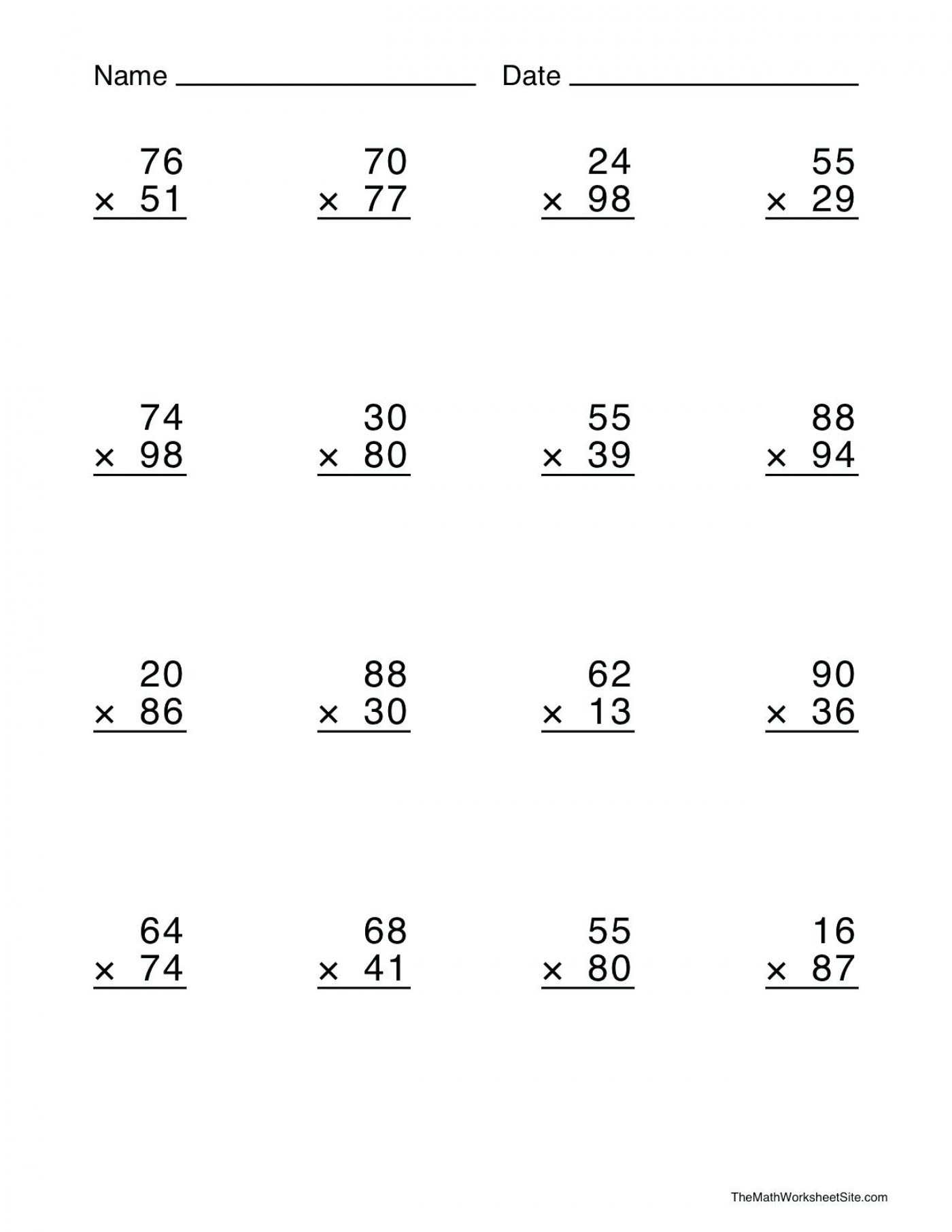 Worksheet Ideas 35 Multi Digit Multiplication Worksheets Db excel