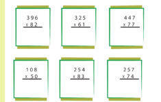 Worksheets Class 4 Multiplication Algebra Worksheets Math