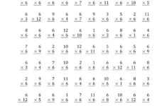 Worksheets Multiplication 6 PrintableMultiplication