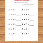 Worksheets On Multiplication For Grade 2 PrintableMultiplication