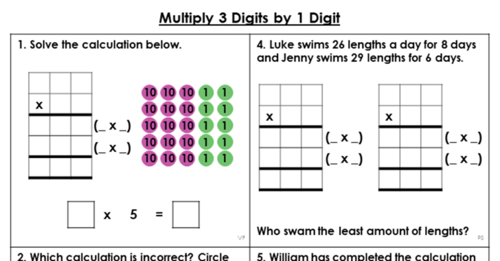 2 Digit By 2 Digit Multiplication Worksheet