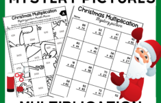 2 Digit2 Digit Multiplication Christmas Mystery Pictures in Christmas Math Hidden Picture Worksheets