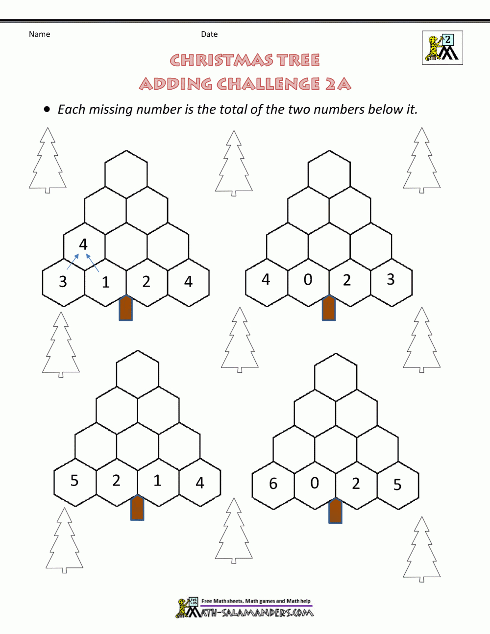 2Nd Grade Christmas Math Worksheets inside Christmas Math Worksheet For Second Grade