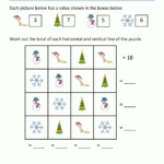 2Nd Grade Christmas Math Worksheets Pertaining To Christmas Math Worksheet For Second Grade