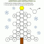 2Nd Grade Christmas Math Worksheets Regarding Christmas Math Addition Subtraction Worksheets